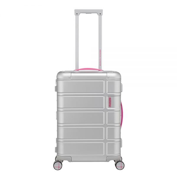 American Tourister Alumo Spinner 55 Neon pink Harde Koffer
