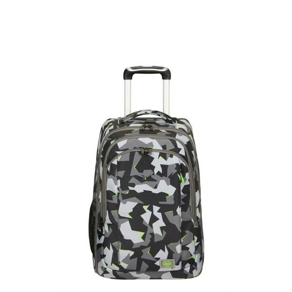 American Tourister Fast Route Laptop Backpack/Wheels 15.6&apos;&apos; Core camo/acid green backpack