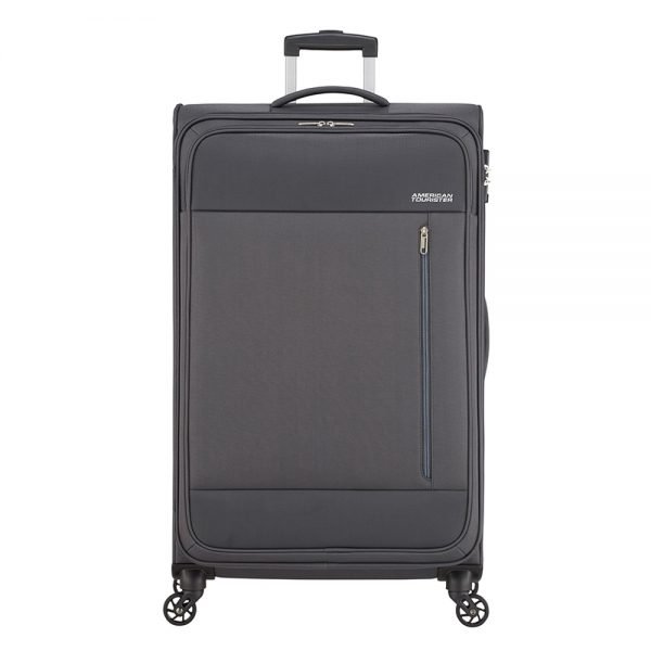 American Tourister Heat Wave Spinner 80 charcoal grey Zachte koffer