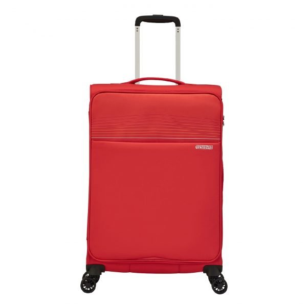 American Tourister Lite Ray Spinner 69 chili red Zachte koffer