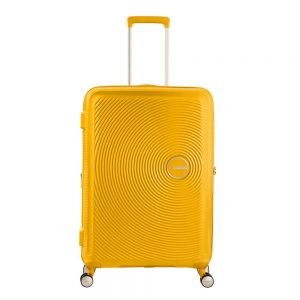 American Tourister Soundbox Spinner 67 Expandable golden yellow Harde Koffer