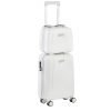CarryOn Skyhopper 4 Wiel Trolley 55 + Beautycase Set white Harde Koffer