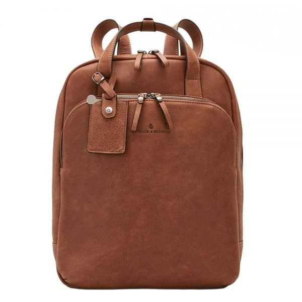 Castelijn & Beerens Carisma Laptop Rugzak 15.6" + tablet cognac backpack