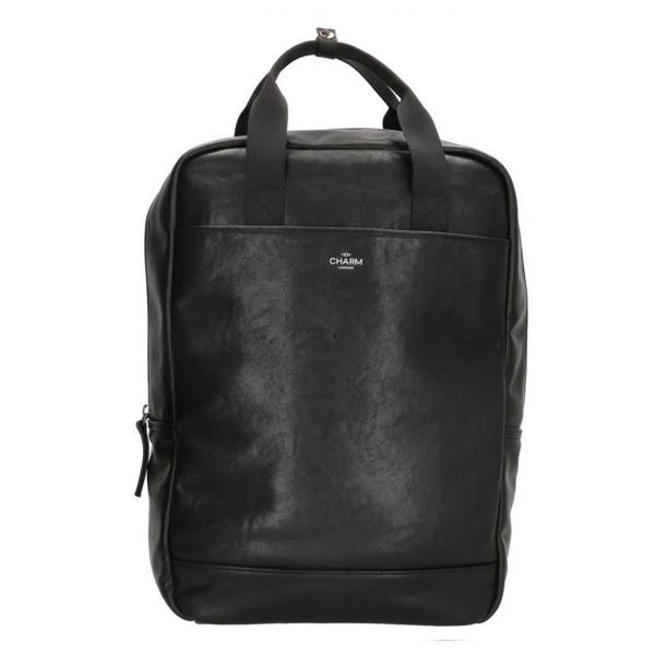 Charm London Farringdon Laptop Rugzak zwart backpack