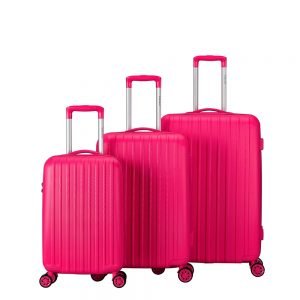 Decent Tranporto One 3-delige Kofferset pink