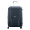 Delsey Clavel 4 Wiel Trolley 76 Expandable blue Harde Koffer