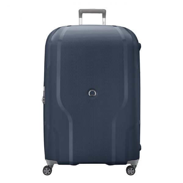 Delsey Clavel 4 Wiel Trolley 83 Expandable blue Harde Koffer