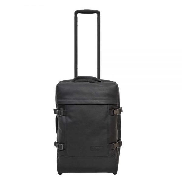 Eastpak Tranverz S Leather black ink leather Handbagage koffer Trolley