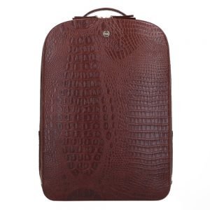 FMME. Claire 15.6 Backpack Croco brown backpack