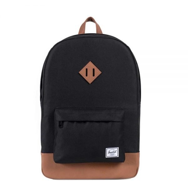 Herschel Supply Co. Heritage Rugzak black/tan synthetic leather backpack