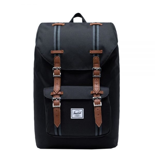 Herschel Supply Co. Little America Mid-Volume Rugzak black/black/tan backpack