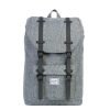 Herschel Supply Co. Little America Mid-Volume Rugzak raven crosshatch/black rubber backpack
