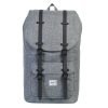Herschel Supply Co. Little America Rugzak raven crosshatch/black rubber backpack