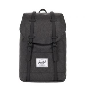 Herschel Supply Co. Retreat Rugzak black crosshatch/black rubber backpack