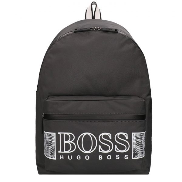 Hugo Boss Pixel Backpack dark grey white backpack