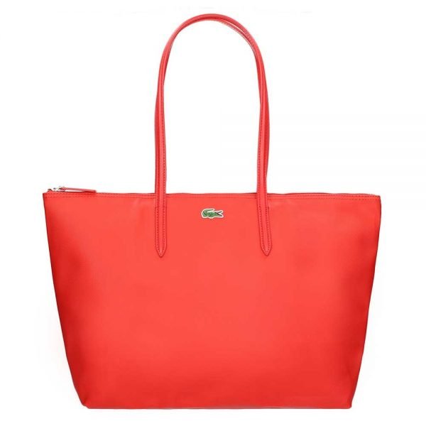 Lacoste Ladies Shopping Bag Large high risk red Damestas