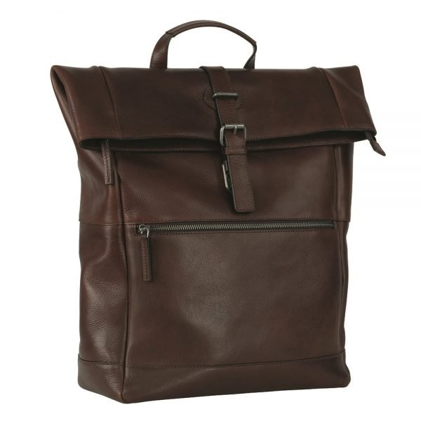 Leonhard Heyden Roma Backpack Rolltop brown backpack