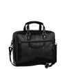 Leonhard Heyden Roma Zipped Briefcase 2 Compartments black