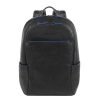 Piquadro Blue Square Small Size Computer Backpack with iPad 10.5