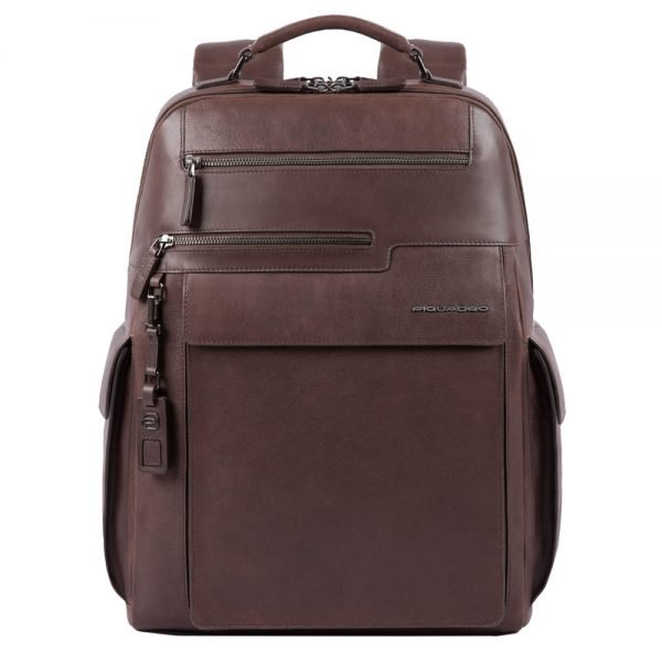 Piquadro Vostok Computer Backpack with iPad 11&apos; / iPad 9.7 compartment dark brown backpack