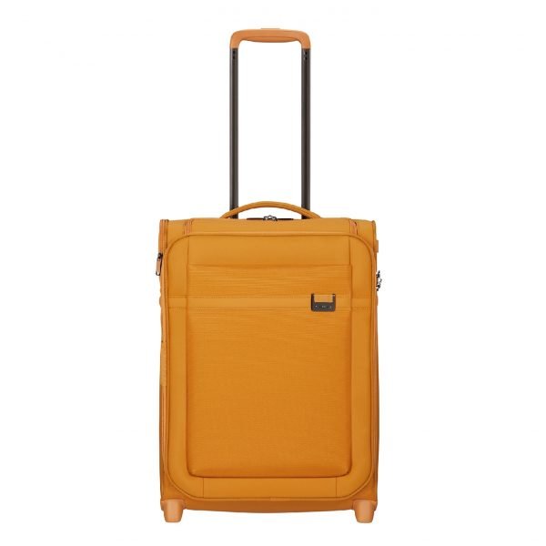 Samsonite Airea Upright 55 Exp Toppocket honey gold Handbagage koffer
