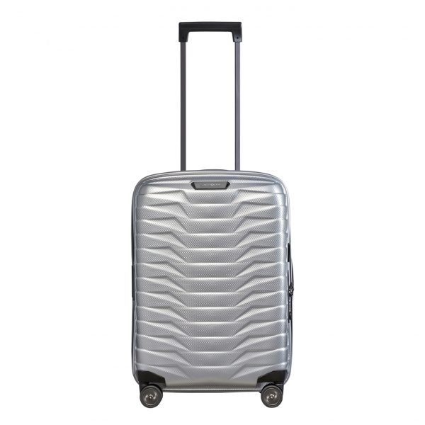 Samsonite Proxis Spinner 55 Expandable silver Harde Koffer
