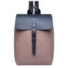 Sandqvist Alva Backpack S earth brown with navy leather backpack