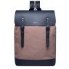 Sandqvist Hege Backpack earth brown with navy leather backpack