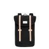 Sandqvist Stig Backpack black with natural leather backpack