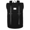 Sandqvist Stig Large Backpack black with black leather backpack