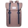 Sandqvist Stig Large Backpack earth brown with navy leather backpack