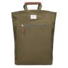 Sandqvist Tony Backpack olive with cognac brown backpack