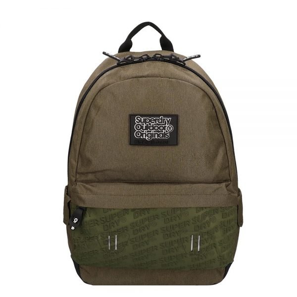 Superdry Montana Neoprene Emboss Panel Backpack khaki