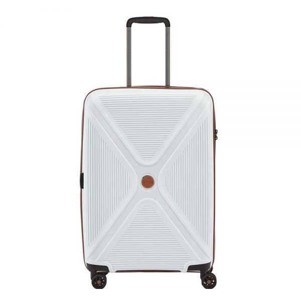 Titan Paradoxx 4 Wiel Trolley M Expandable white Harde Koffer