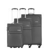 Travelbags Lissabon Kofferset - 3 delig - 55 cm 2 wiel + 67 cm 4 wiel + 77 cm 4 wiel - dark grey