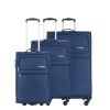 Travelbags Lissabon Kofferset - 3 delig - 55 cm 2 wiel + 67 cm 4 wiel + 77 cm 4 wiel - dark navy