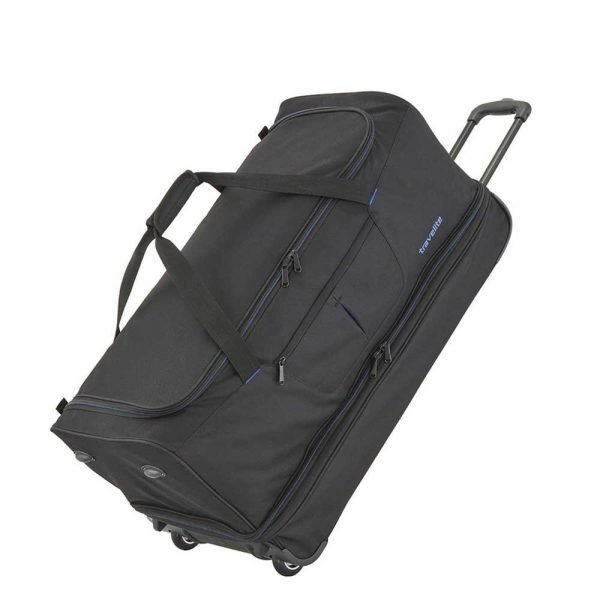 Travelite Basics Wheeled Duffle 55 Expandable black / blue Handbagage koffer Trolley