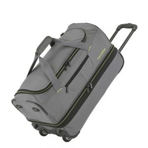 Travelite Basics Wheeled Duffle 55 Expandable grey / green Handbagage koffer Trolley