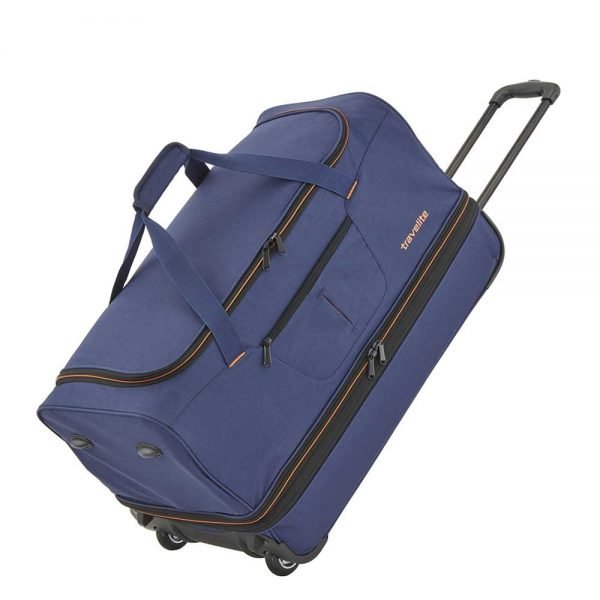 Travelite Basics Wheeled Duffle 55 Expandable marine / orange Handbagage koffer Trolley