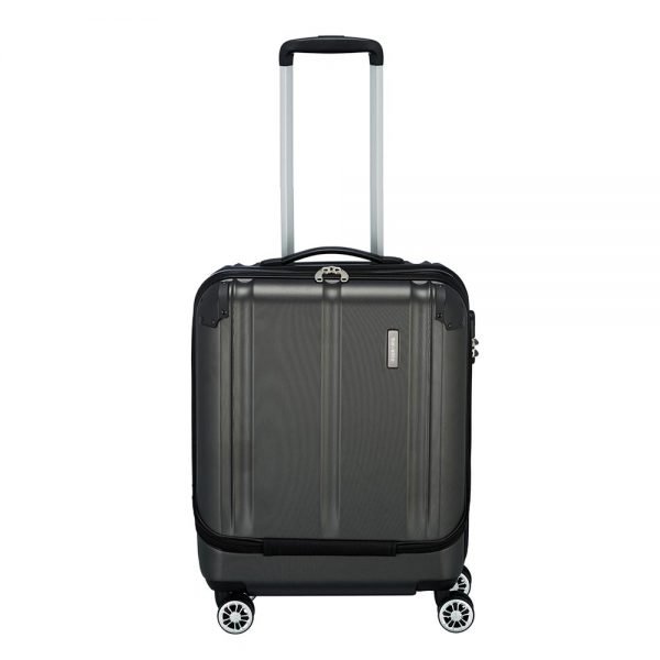 Travelite City 4 Wiel Trolley S Business anthracite Harde Koffer