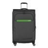 Travelite Madeira 4 Wiel Trolley L Expandable anthracite/green Zachte koffer