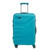 Travelite Vector 4 Wiel Trolley M Expandable turquoise Harde Koffer