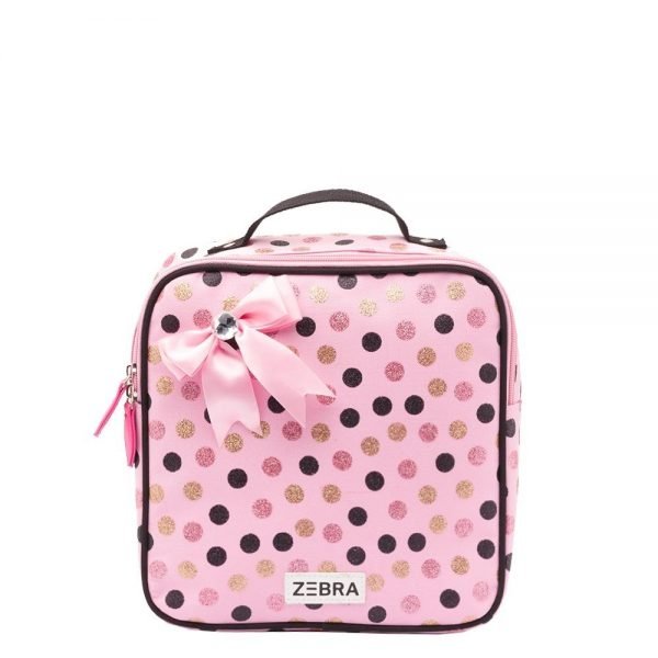 Zebra Trends Wild Dots Glitter Rugzakje met Strik pink Kindertas