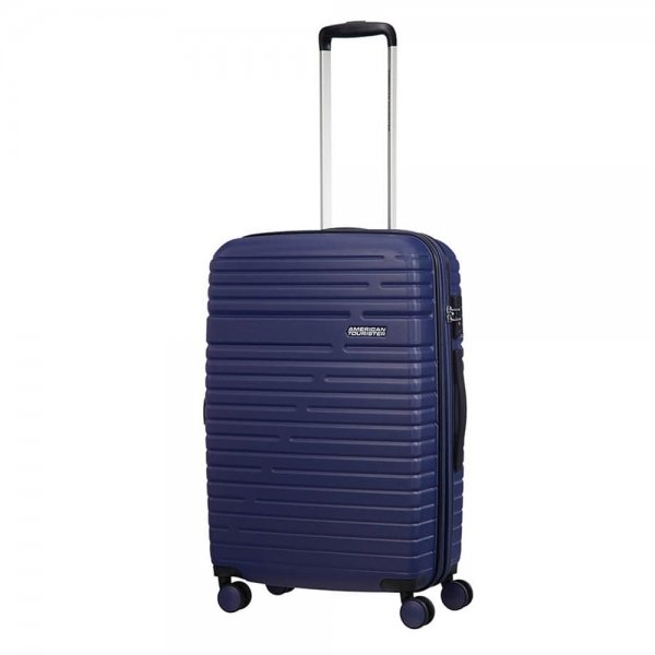American Tourister Aero Racer Spinner 68 Expandable nocturne blue Harde Koffer van ABS