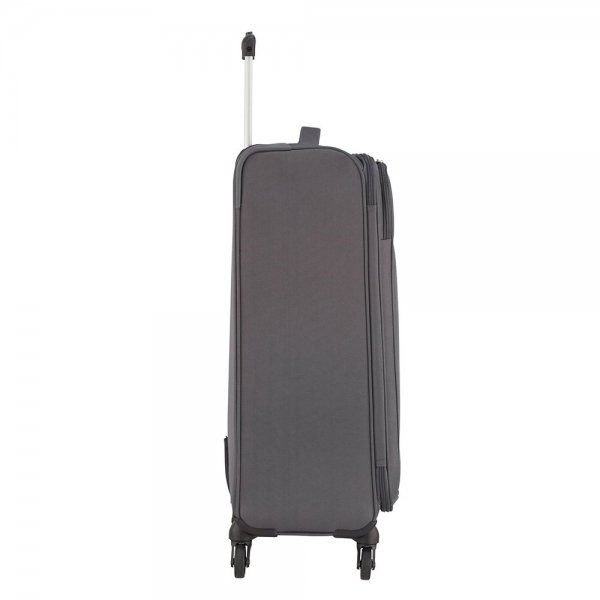 American Tourister Heat Wave Spinner 68 charcoal grey Zachte koffer van Polyester
