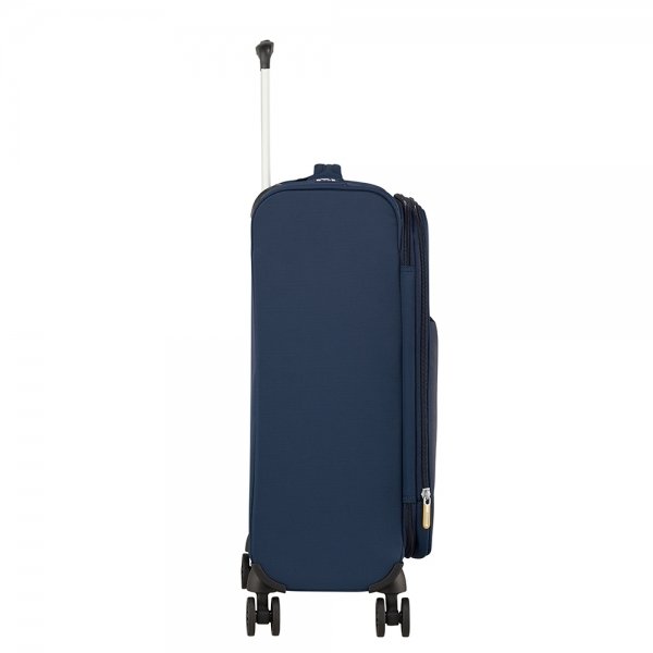 American Tourister Lite Ray Spinner 55 Expandable midnight navy Zachte koffer van Polyester