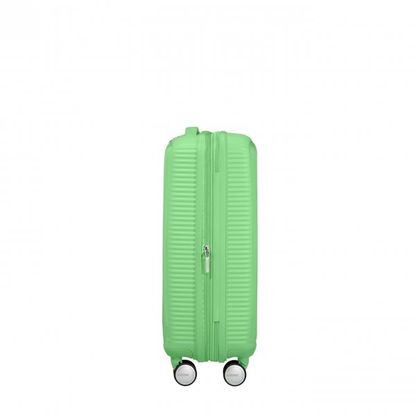 American Tourister Soundbox Spinner 55 Expandable spring green Harde Koffer van Polypropyleen