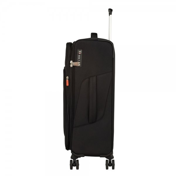 American Tourister Summerfunk Spinner 67 Expandable black Zachte koffer van Polyester