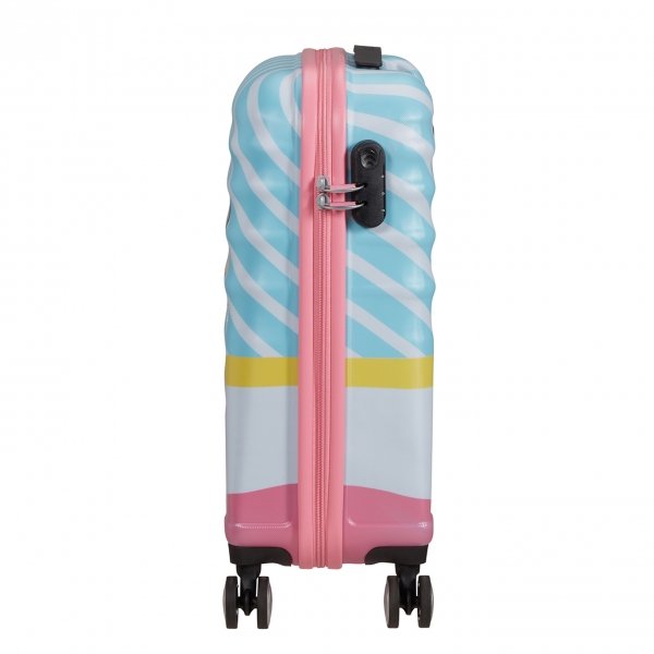 American Tourister Wavebreaker Disney Spinner 55 minnie pink kiss Harde Koffer van ABS