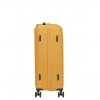 American Tourister Wavetwister Spinner 66 sunset yellow Harde Koffer van ABS